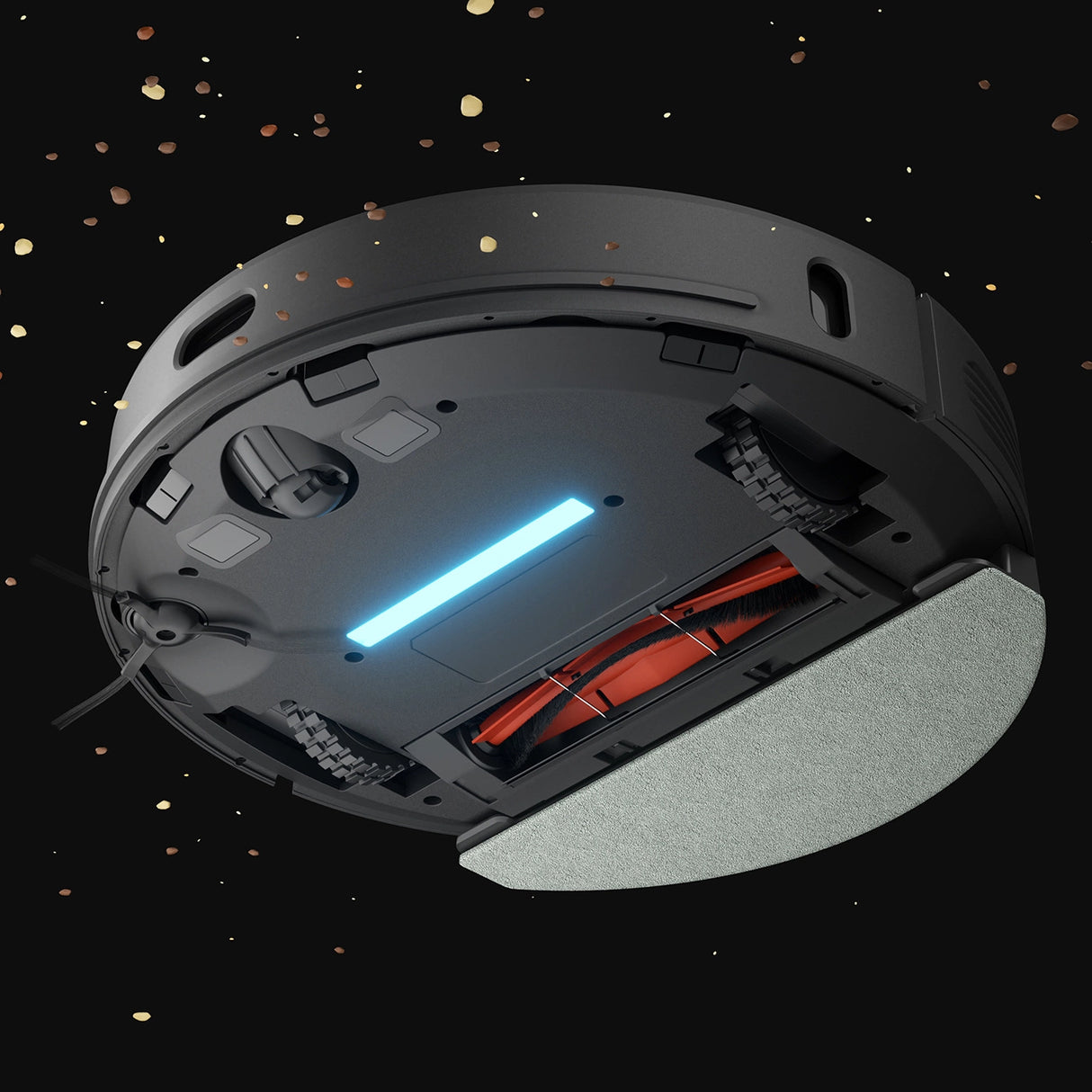 UWANT U100 Lite robotstøvsuger med mop-funktion + opladningsstation - grå