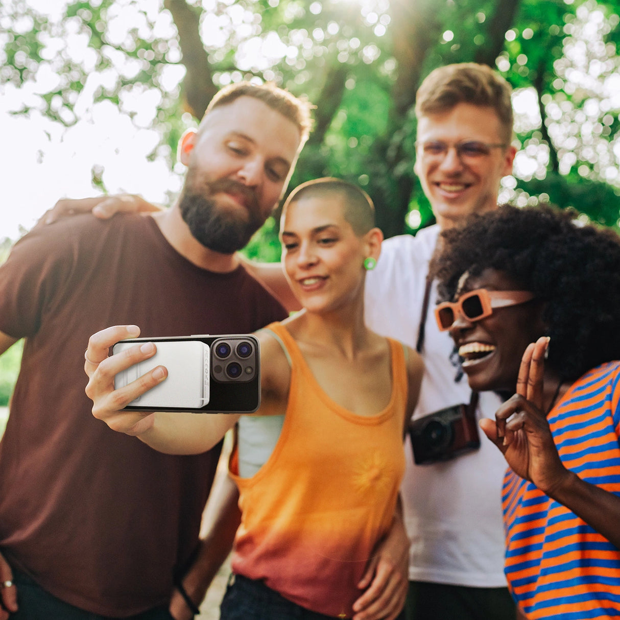 Powerbank Wozinsky WLWP-10KA0Y3WS 22.5W PD Qi2 10000 mAh, med stand, 1x USB-A, 1x USB-C - hvid