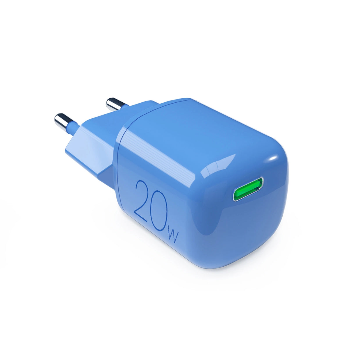 Puro 20W GaN USB-C Wall Charger - Blå