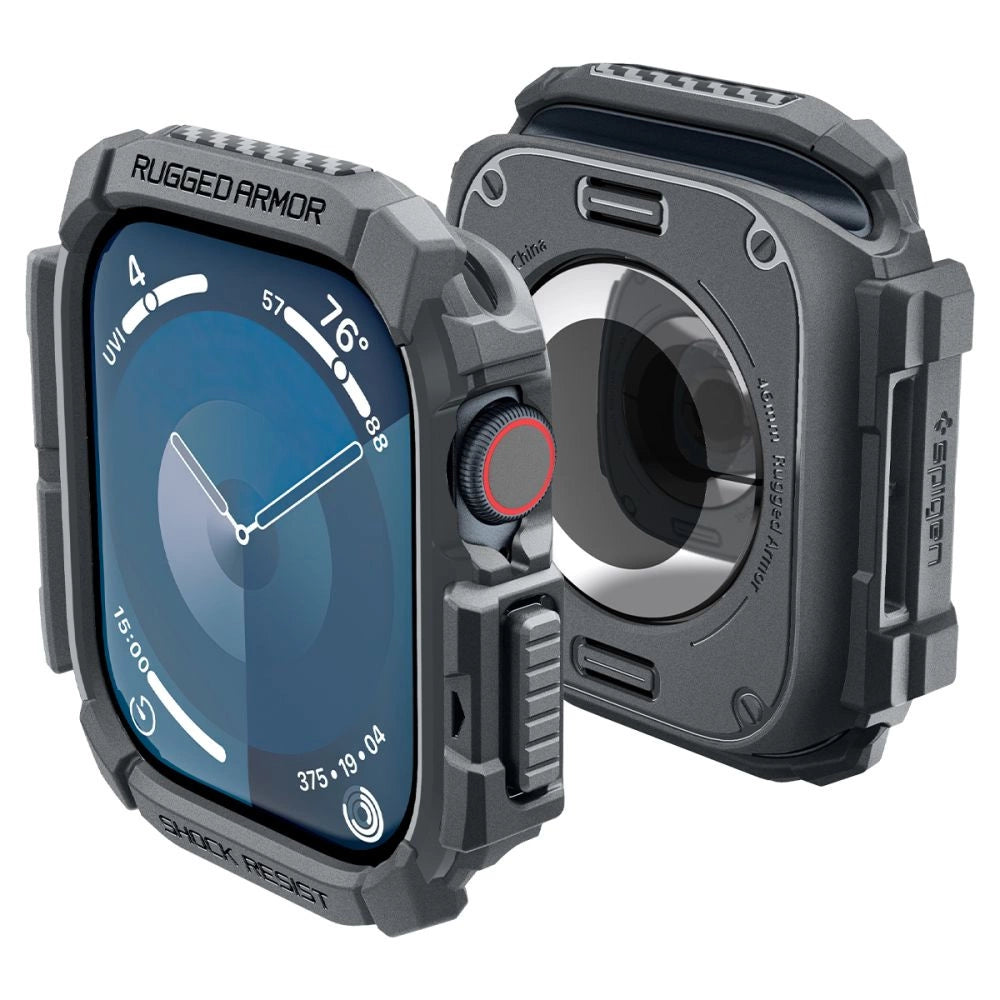 Spigen Rugged Armor Case til Apple Watch 10 46mm - Grå