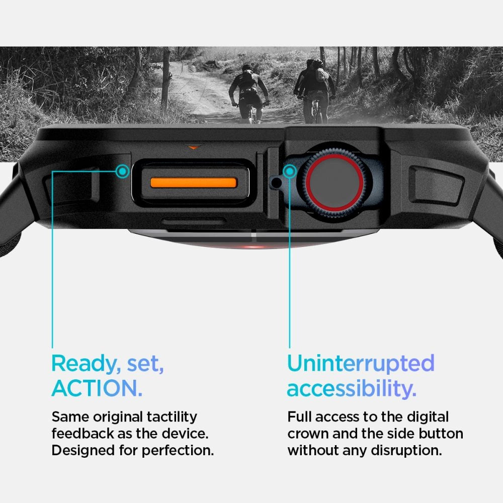 Spigen Lite Fit " PRO " rem til Apple Watch 10 42 mm - sort