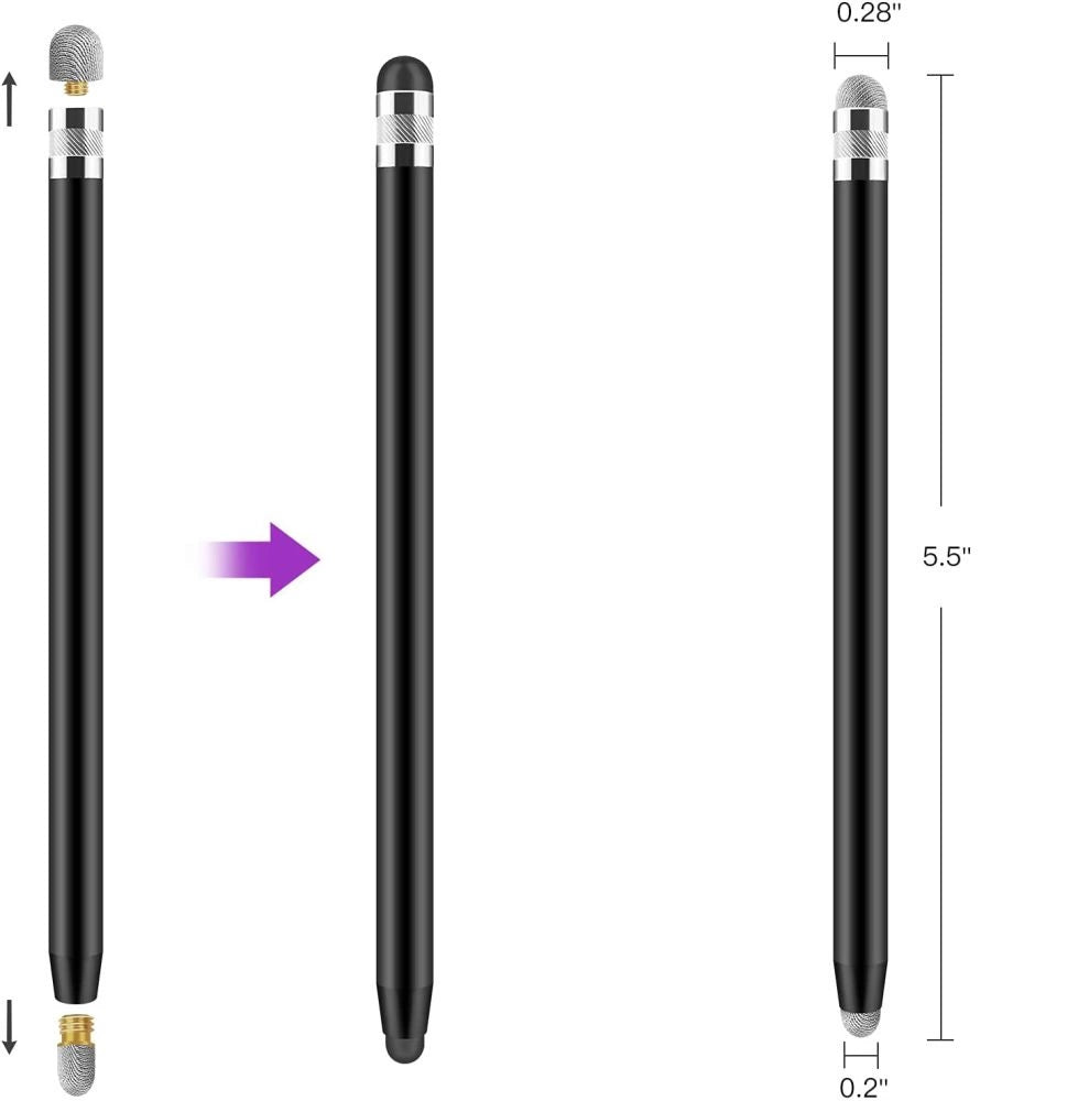 Tech-Protect USP100 4-TIP Touch Stylus Passivpen - sort