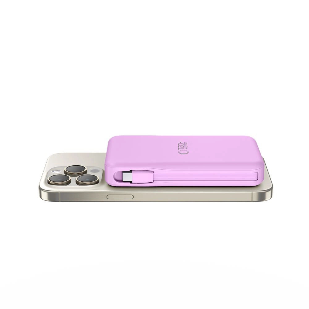 Tech-Protect PB31 MagSafe 10000mAH Power Bank - lilla
