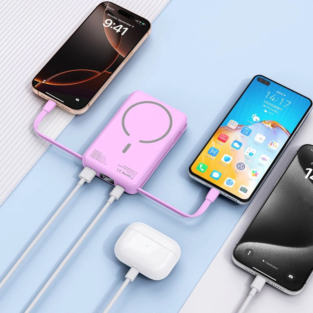 Tech-Protect PB31 MagSafe 10000mAH Power Bank - lilla