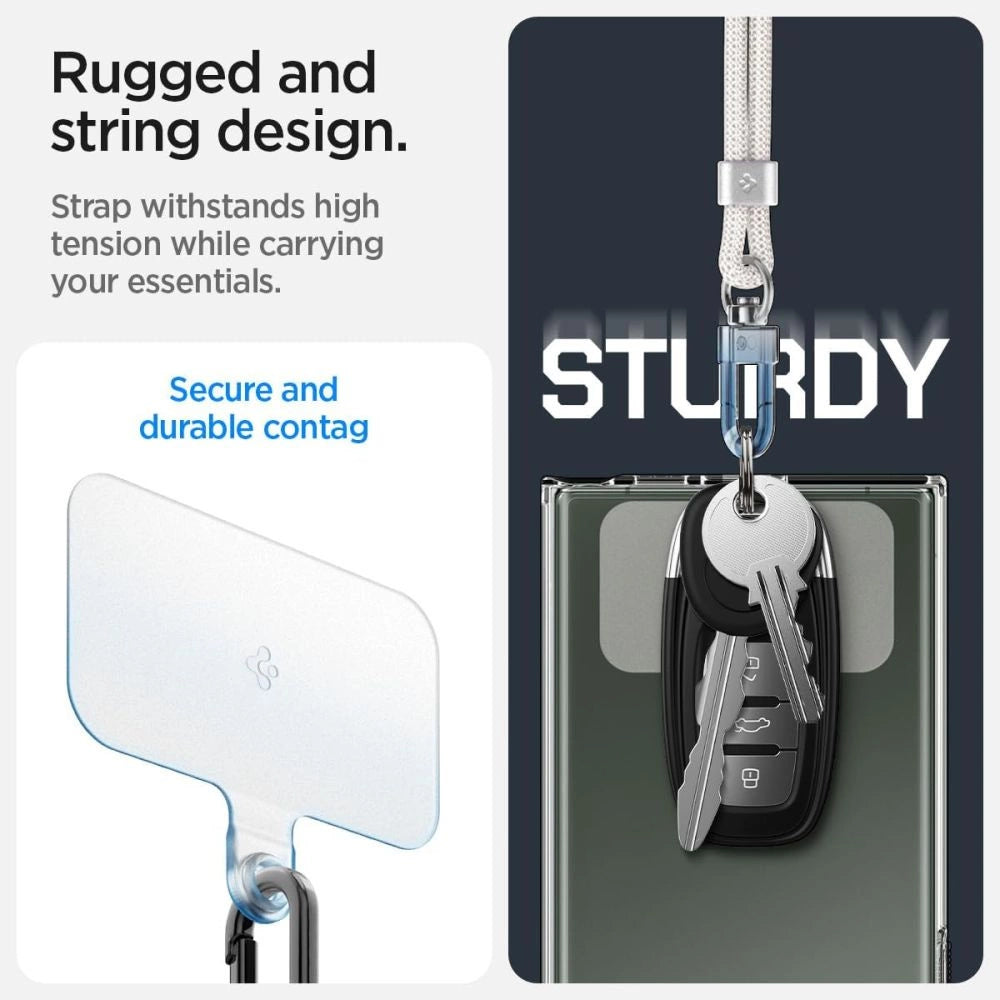 Spigen Universal Set Lanyard og Pendant - Hvid