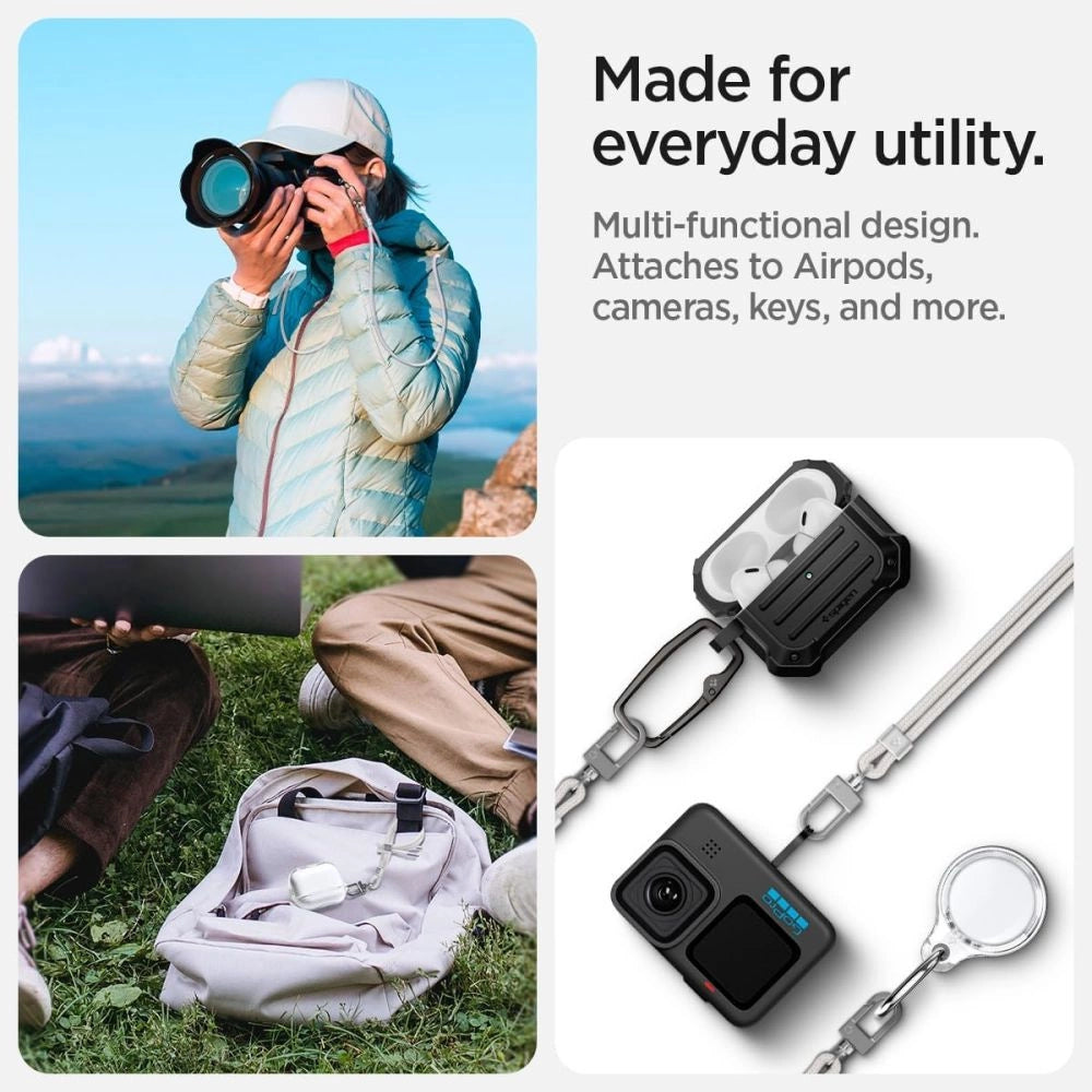 Spigen Universal Set Lanyard og Pendant - Hvid