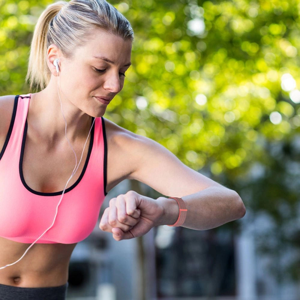 Tech-Protect Nylon Strap til Apple Watch 44 / 45 / 46 / 49 mm - sort