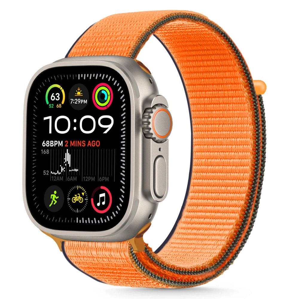Tech-Protect Nylon Strap til Apple Watch 44 / 45 / 46 / 49 mm - Orange