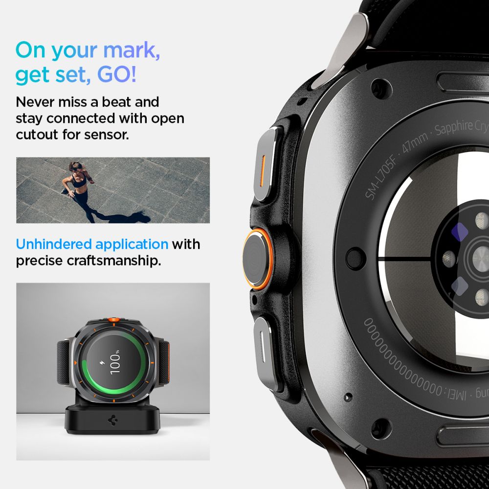 Spigen Fit Lite Strap for Galaxy Watch Ultra 47mm - Black