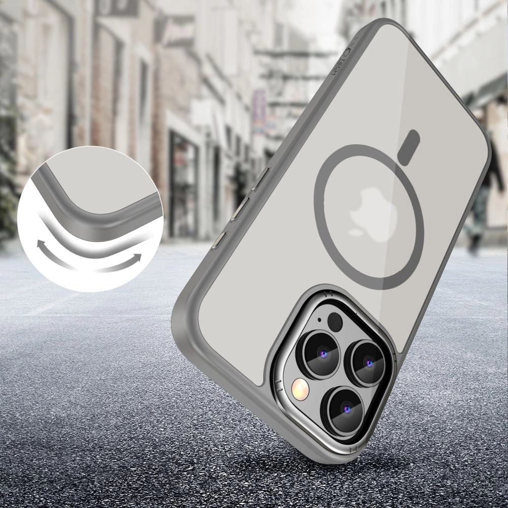 Tech-Protect MagEdge MagSafe fodtøj til iPhone 16 Pro - titanium