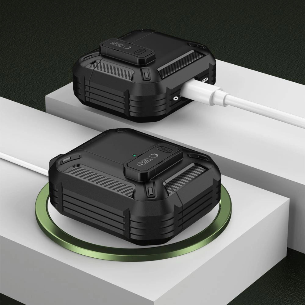 Tech-Protect Carbonox Case for AirPods 4 - Black