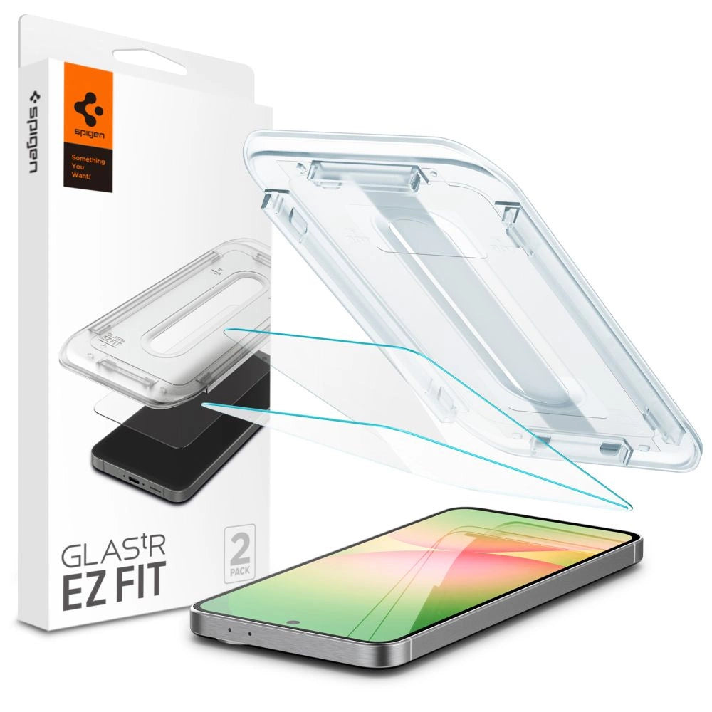 Spigen Glas.tR EZ Fit hærdet glas til Samsung Galaxy S24 FE (2 st.)