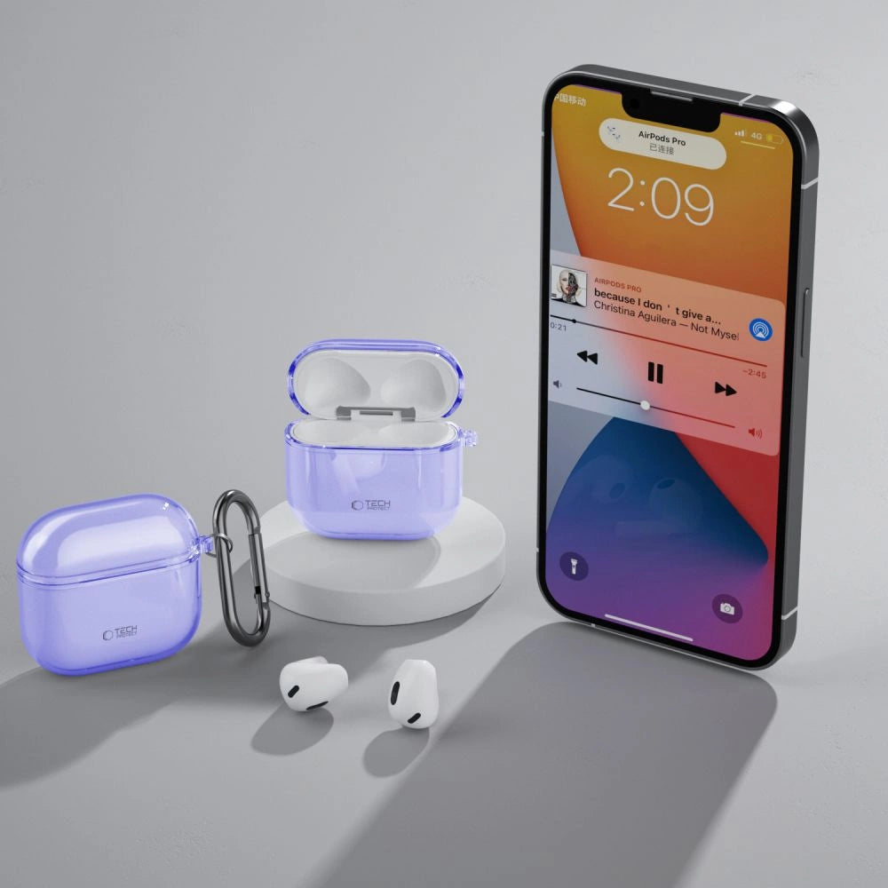 Tech-Protect FlexAir Case til AirPods 4 - lilla