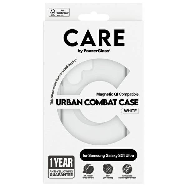 CARE af PanzerGlass Flagship QI Case til Samsung Galaxy S24 Ultra - Transparent