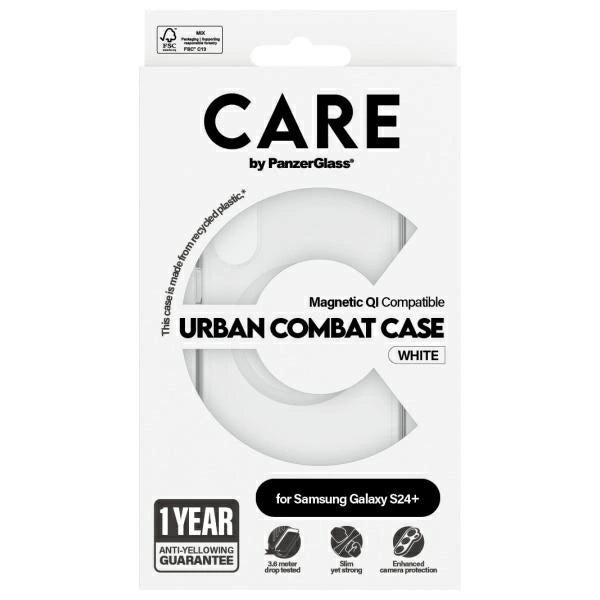CARE af PanzerGlass Flagship QI Case til Samsung Galaxy S24+ - Gennemsigtig