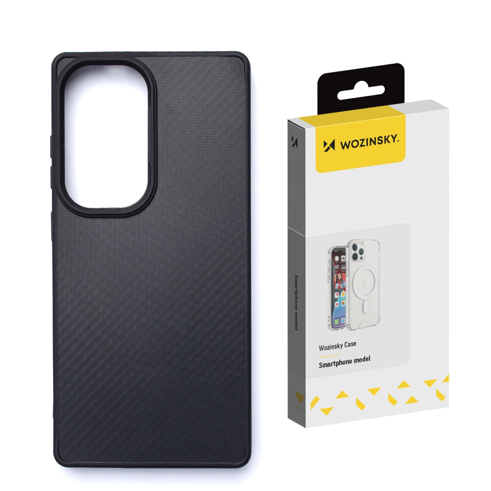 Wozinsky Carbon Fiber Case med MagSafe til Samsung Galaxy S25+ - sort