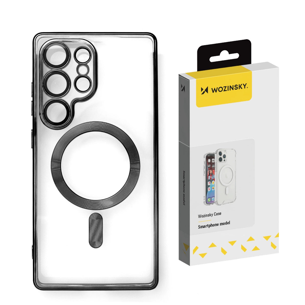 Wozinsky Elektroplateret Case med Magsafe til Samsung Galaxy S25+ - sort