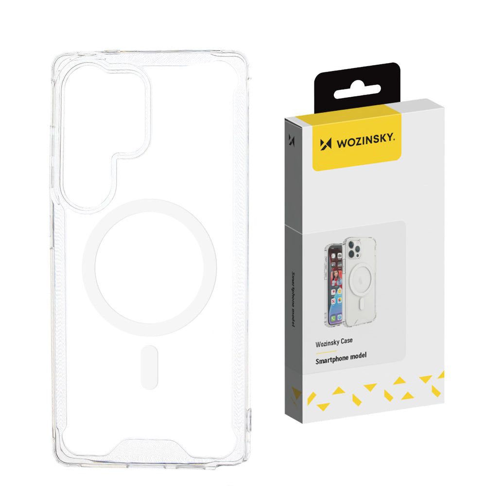 Wozinsky Clear Corner Case MagSafe til Samsung Galaxy S25 - Clear