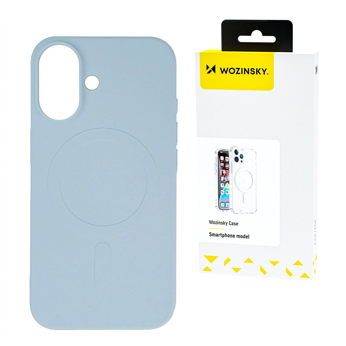 Wozinsky Liquid Silicone Case MagSafe til Samsung Galaxy S24 FE - lysblå