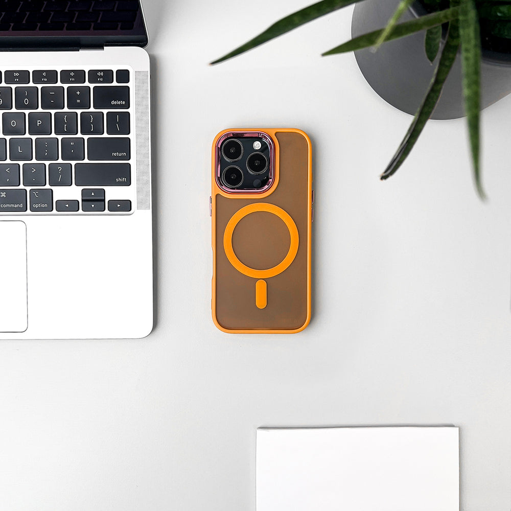 Wozinsky Fashion Case med MagSafe til Samsung Galaxy S24 FE - Orange