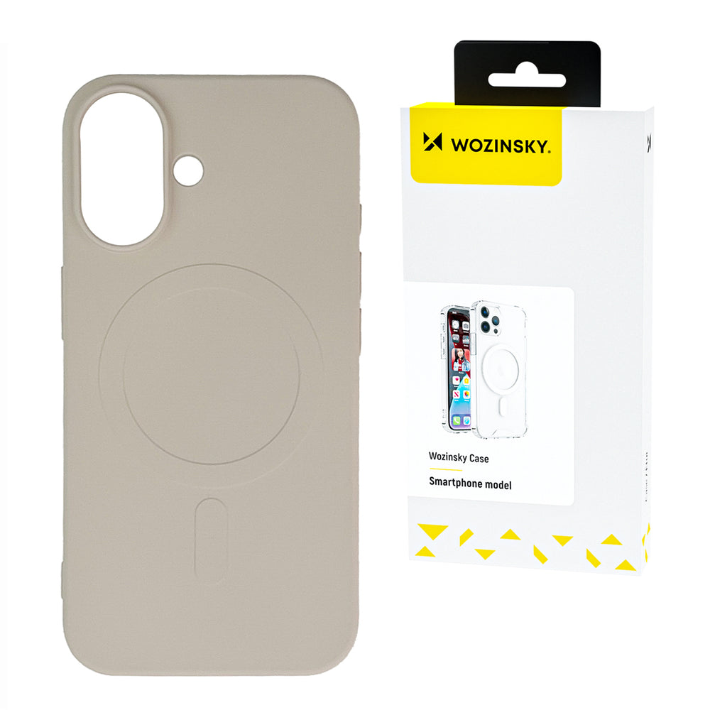 Wozinsky Silicone Case MagSafe Kompatibel til Samsung Galaxy S24 FE - Beige