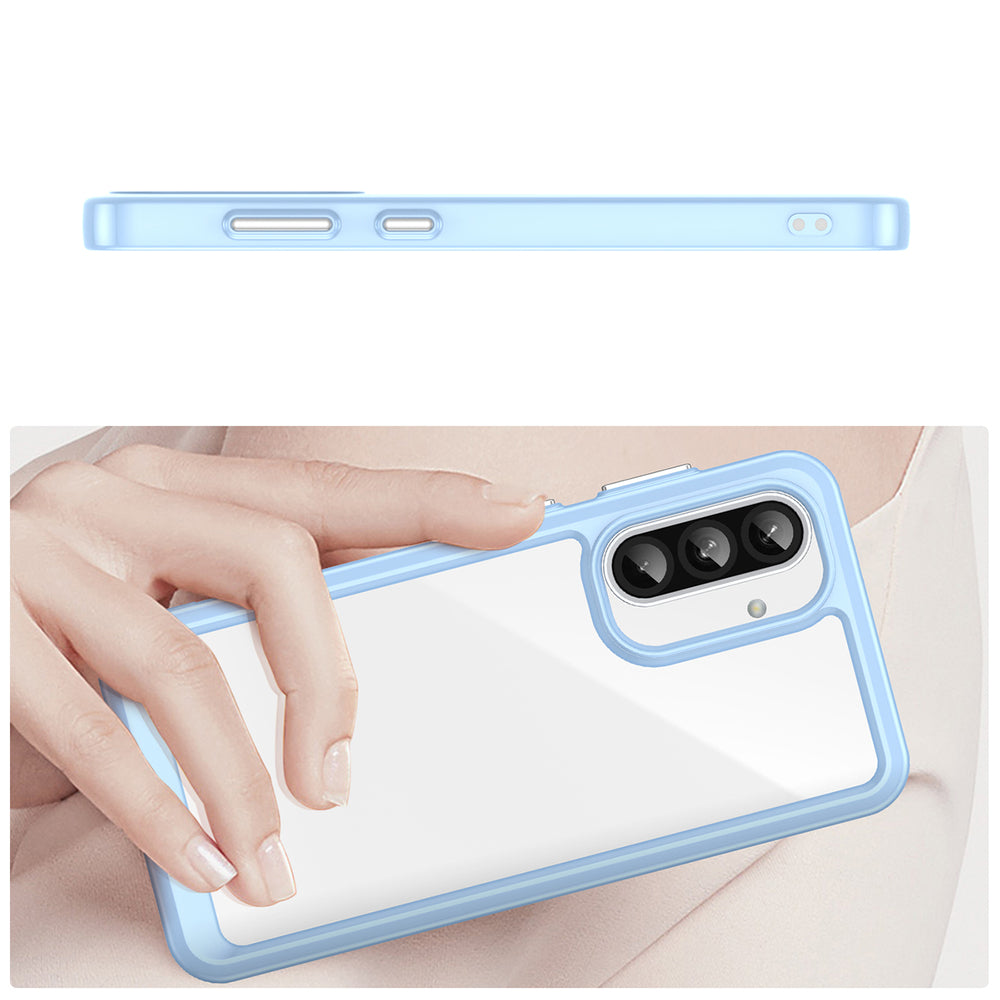 Outer Space Case til Samsung Galaxy A26 Cover med Flexible Frame - Blå