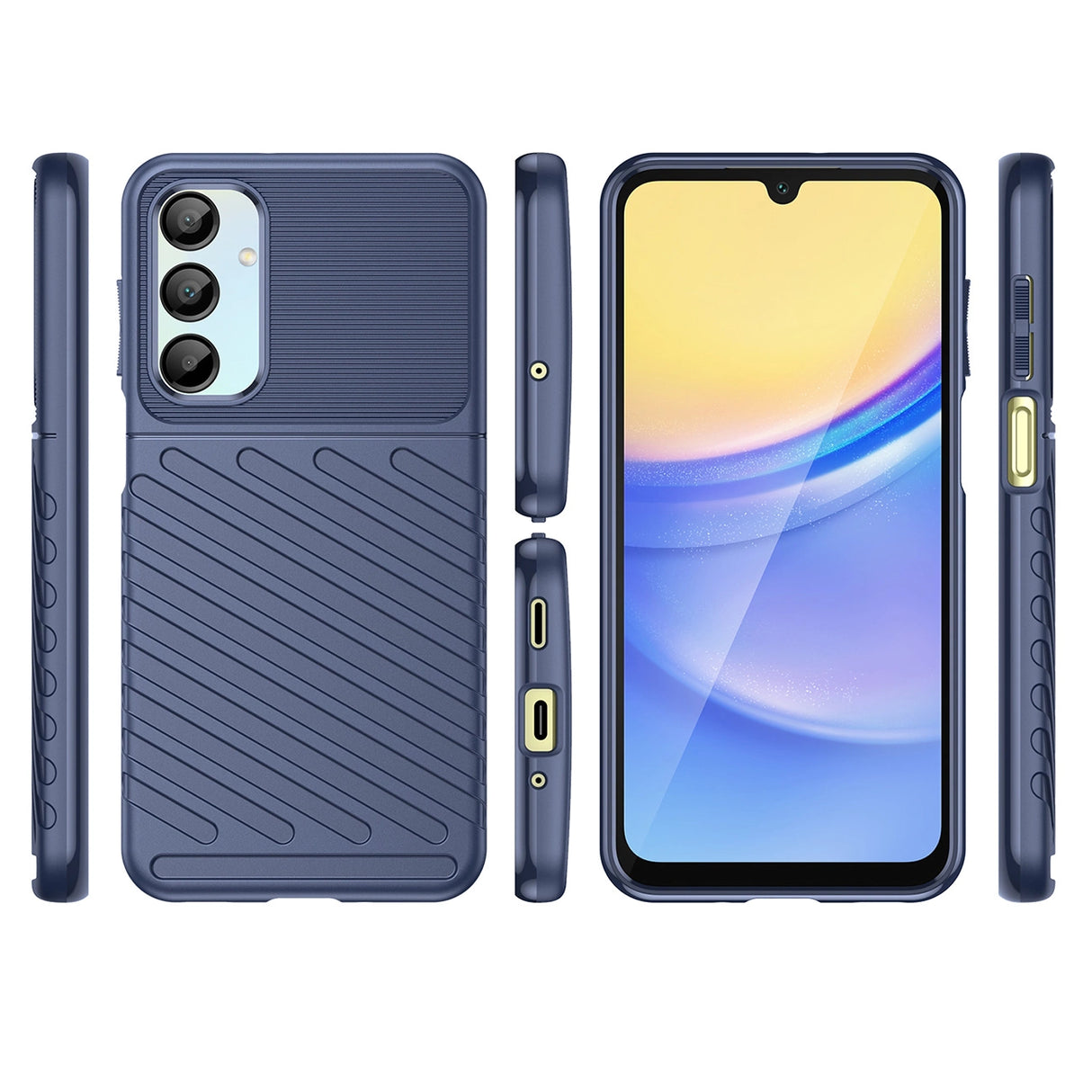 Thunder Case til Samsung Galaxy A26 silikone pansret cover - blå