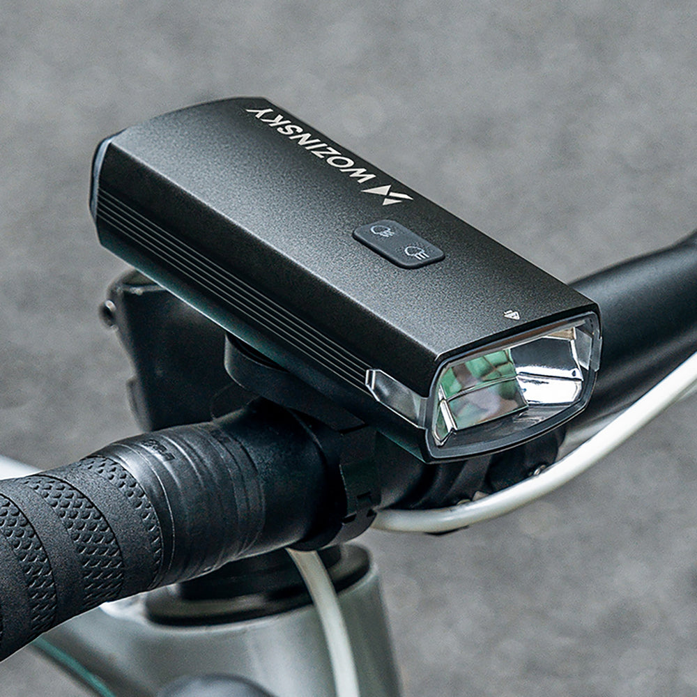 Wozinsky Front Bike Light + USB-C Cable (3000 lm) - Black