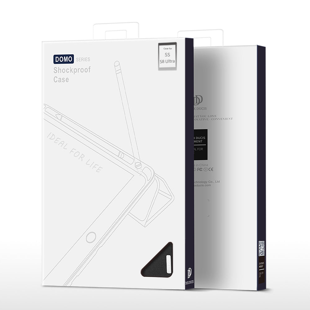 Dux Ducis Domo sammenklappeligt dæksel til tablet med Smart Sleep-funktion Samsung Galaxy Tab S8/S9 Ultra stativ sort