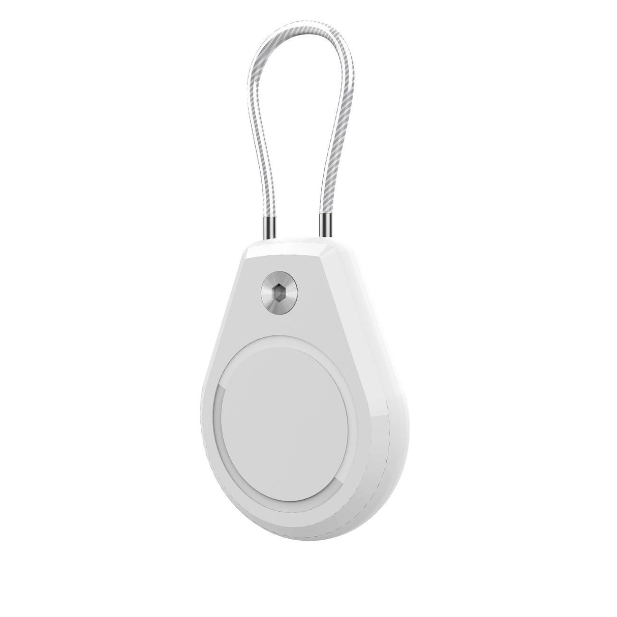 Apple AirTag Case Waterproof med stålkabel - hvid