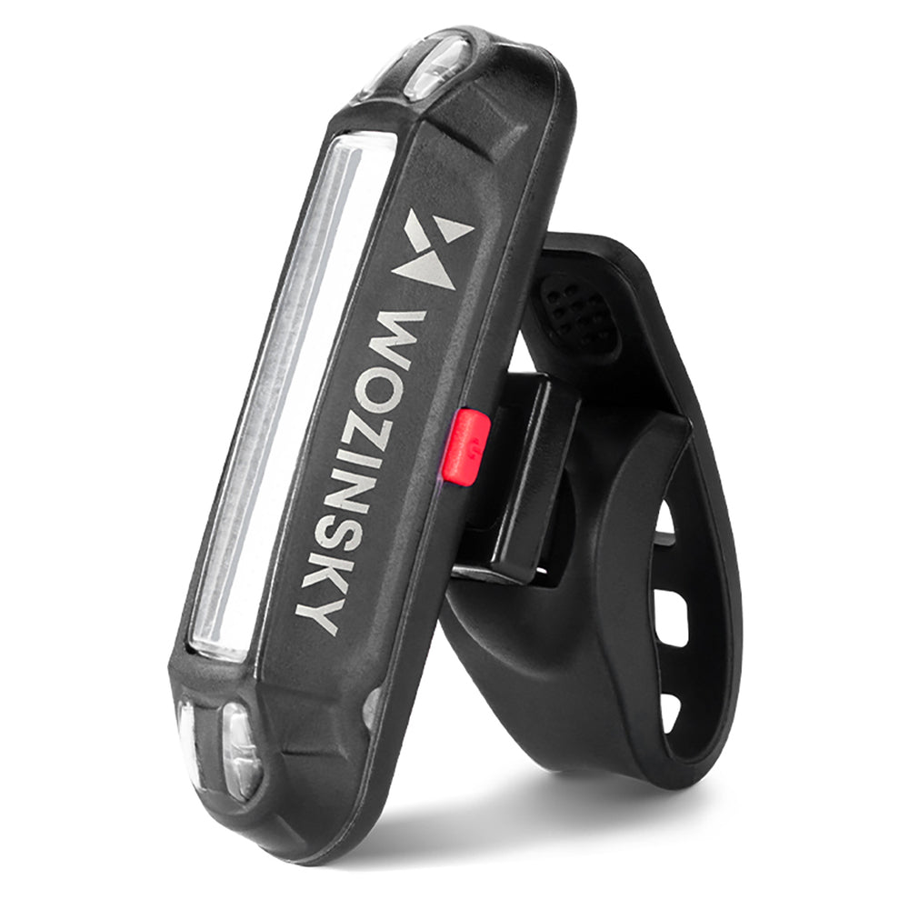 Wozinsky WSBLB2 Front (400 lm) and Rear USB-C Bike Light Set - Black