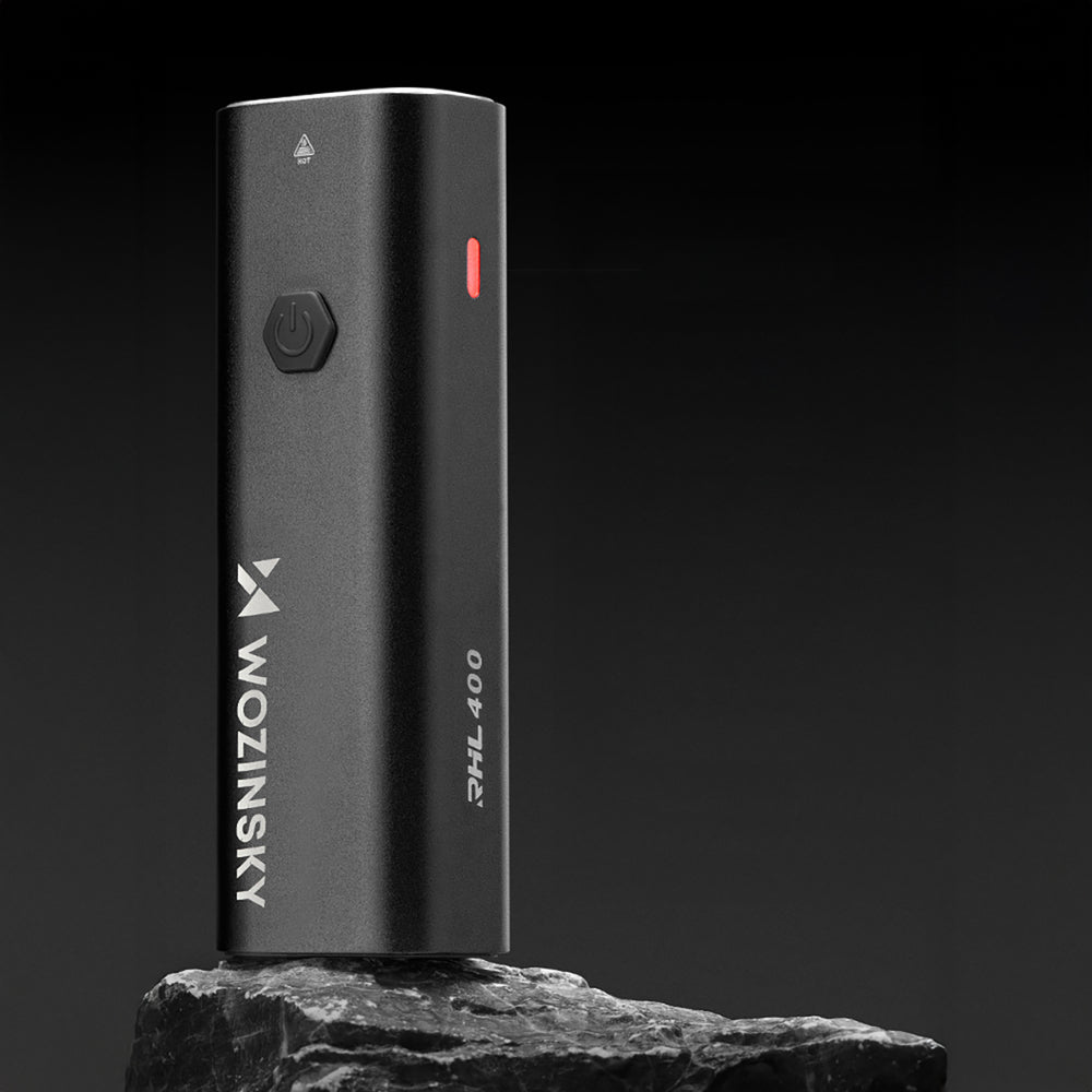 Wozinsky WSBLB2 Front (400 lm) and Rear USB-C Bike Light Set - Black