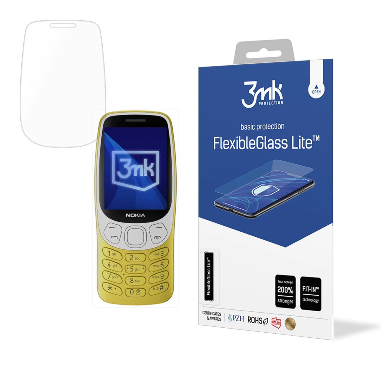 Hybrid glas 3mk FlexibleGlass Lite til Nokia 3210 4G