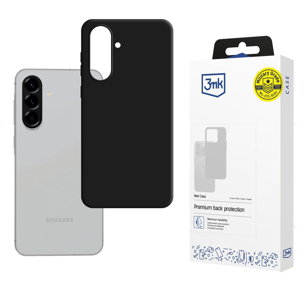 3mk Matt Case til Samsung Galaxy A36 5G - sort