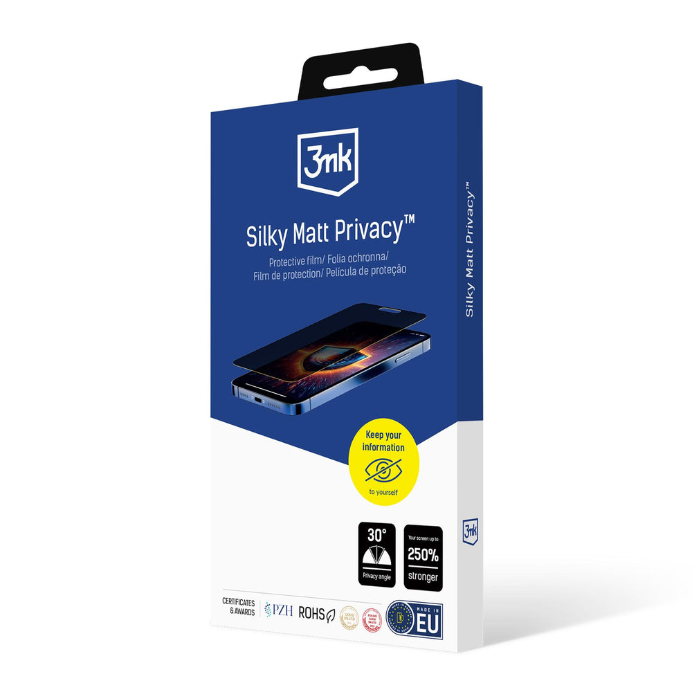 3mk Silky Matt Privacy Privacy Screen Protector til Apple iPhone 12 Pro