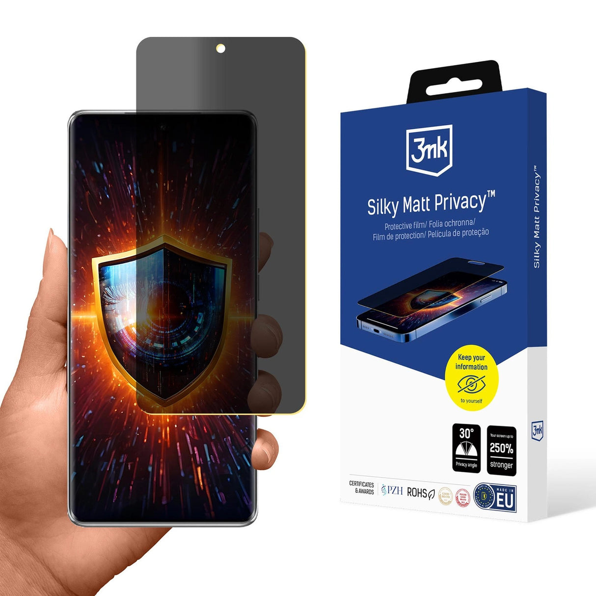 Privacy Screen Protector 3mk Silky Matt Privacy til Oppo Reno 11 Pro PJJ110