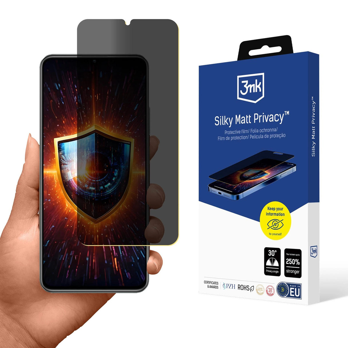 3mk Silky Matt Privacy Privacy Screen Protector til Realme C61