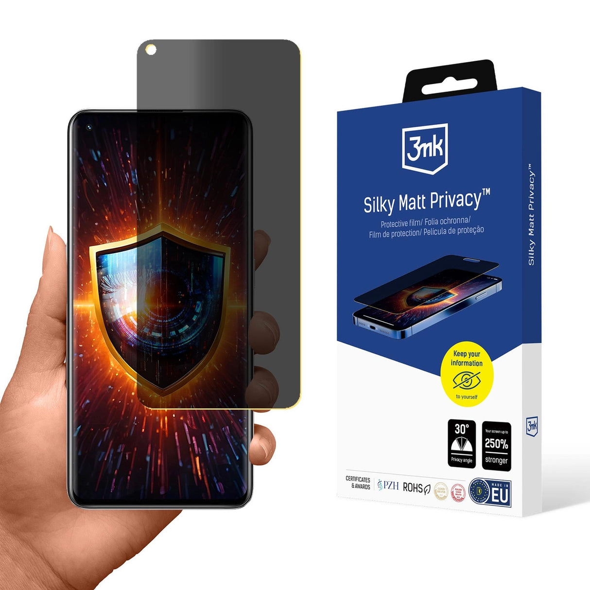 3mk Silky Matt Privacy Privacy Screen Protector til Realme GT Neo 3T