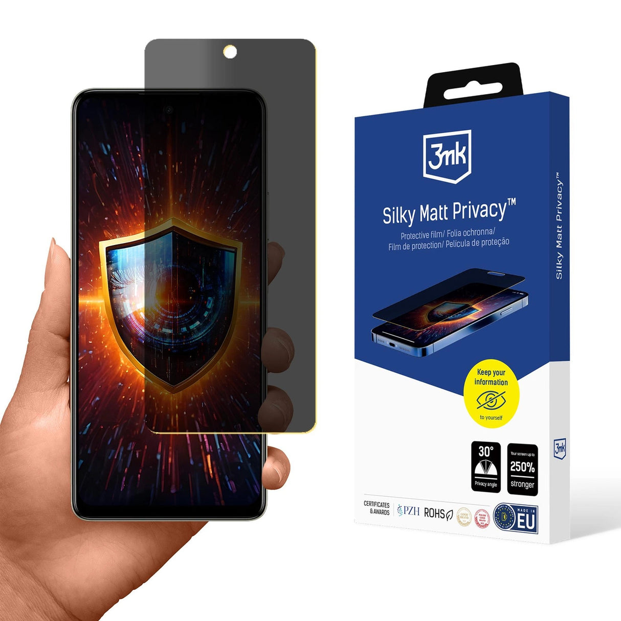 Privacy Screen Protector Matte 3mk Silky Matt Privacy til Tecno Spark 20 Pro