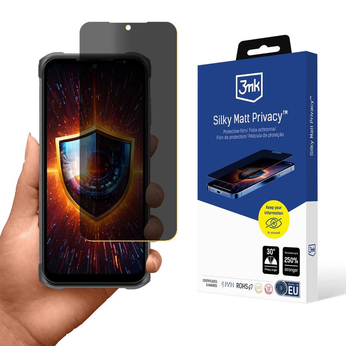 3mk Silky Matt Privacy Privacy Screen Protector til Ulefone Armor 12S