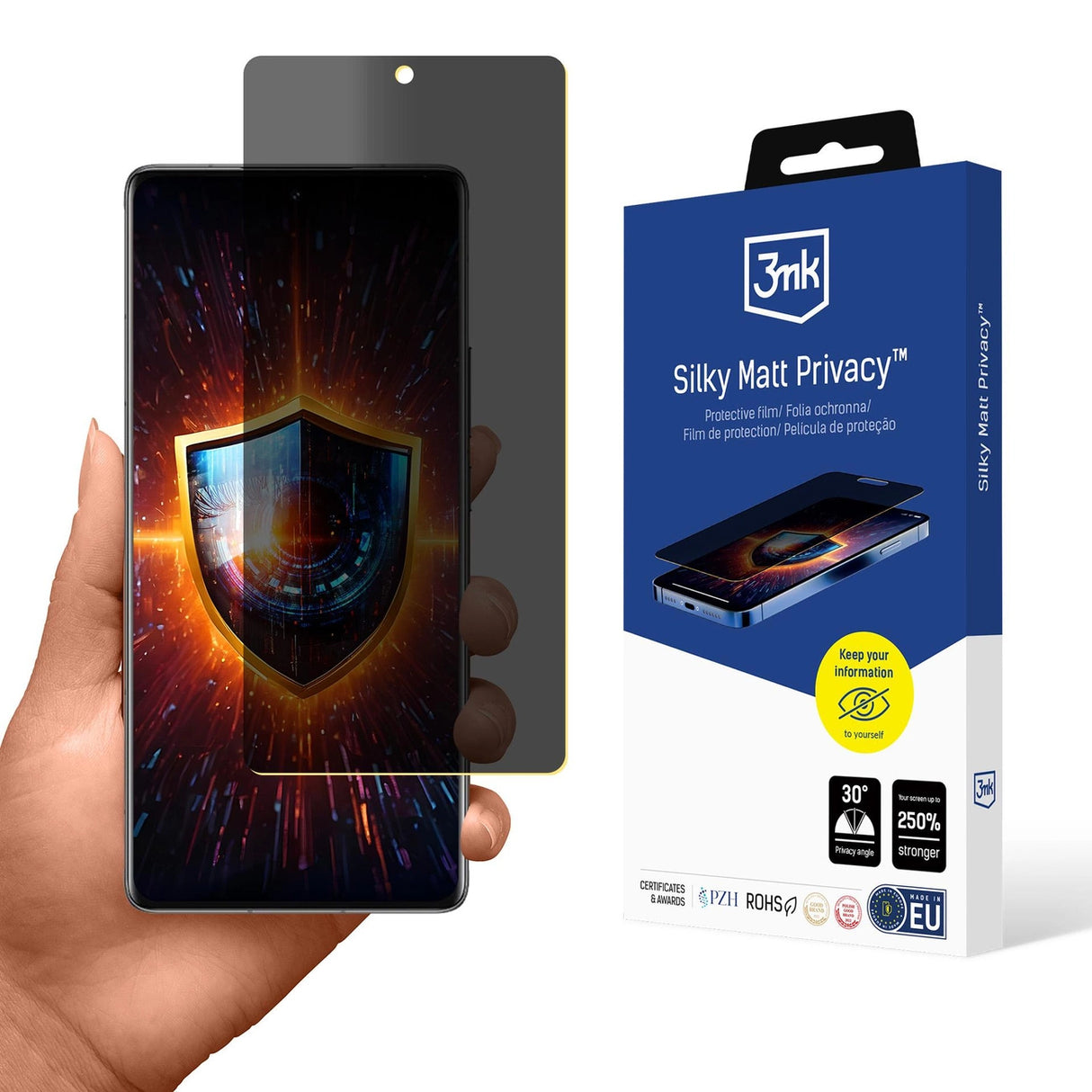 3mk Silky Matt Privacy Privacy Screen Protector til Vivo X100 Ultra