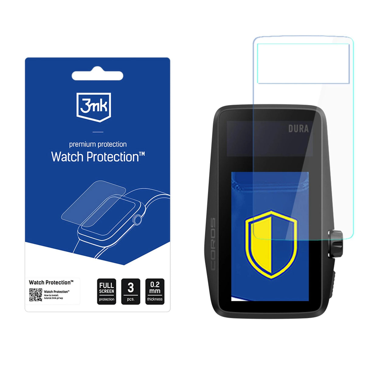 Hybridglas 3mk Watch Protection FlexibleGlass på Coros Dura