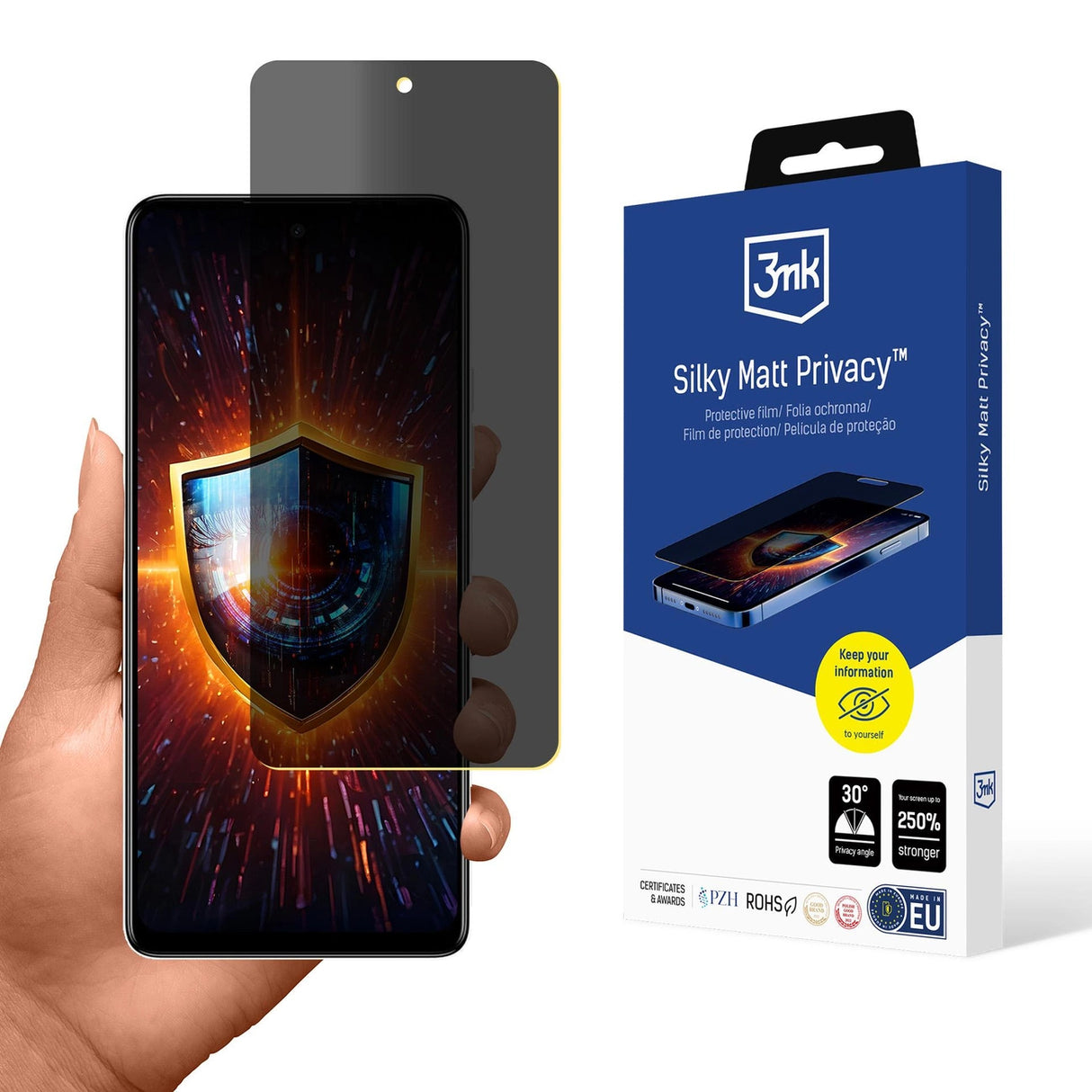 Privacy Screen Protector Matte 3mk Silky Matt Privacy til Tecno Spark 10 Pro