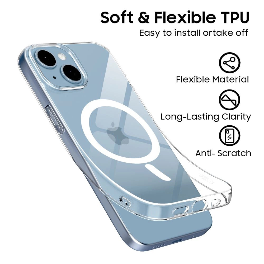 Tech-Protect FlexAir MagSafe Case for iPhone 13 / 14 - Clear
