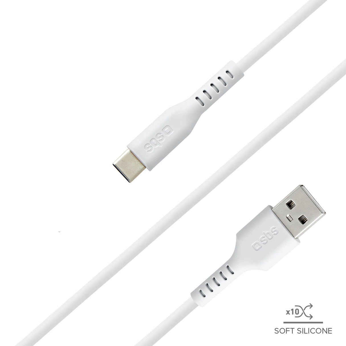 SBS TECLEMICROC15W USB-A - USB-C Kabel 1,5 m - Hvid