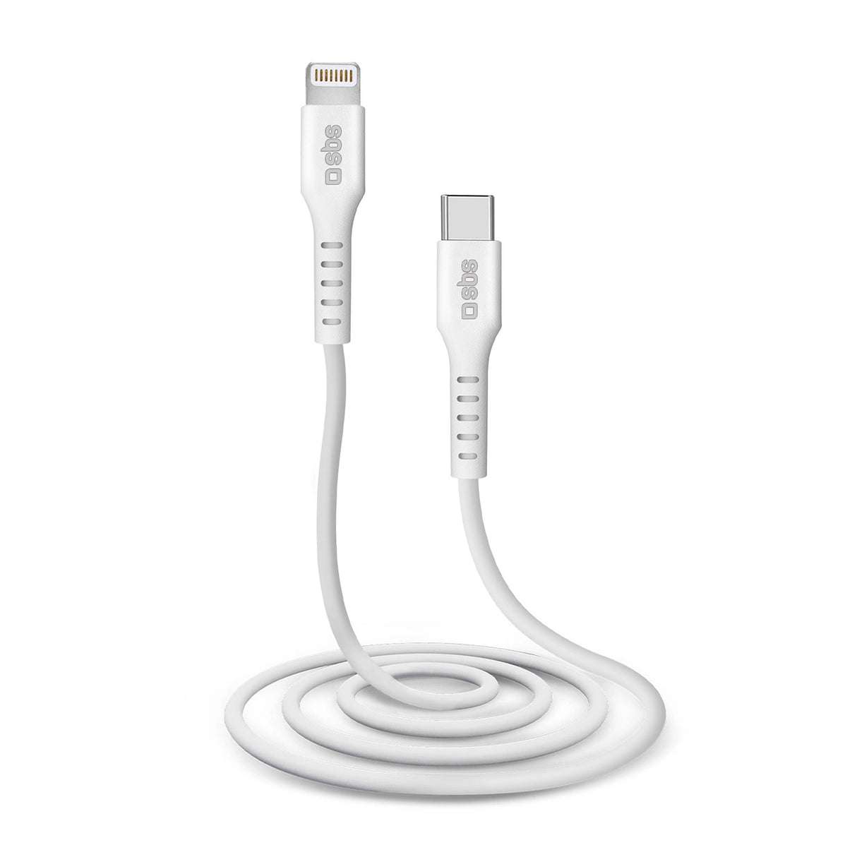 SBS TECABLELIGTC1W USB-C - Lightning Cable MFi Certified, 1m - Hvid