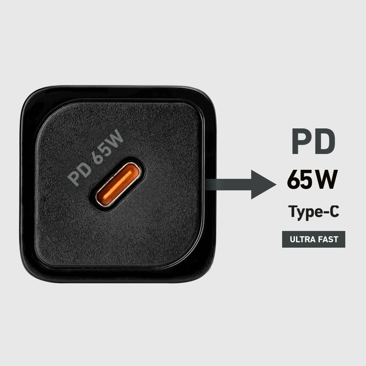 SBS TETRGAN1C65W 65W GaN Power Delivery Charger - sort