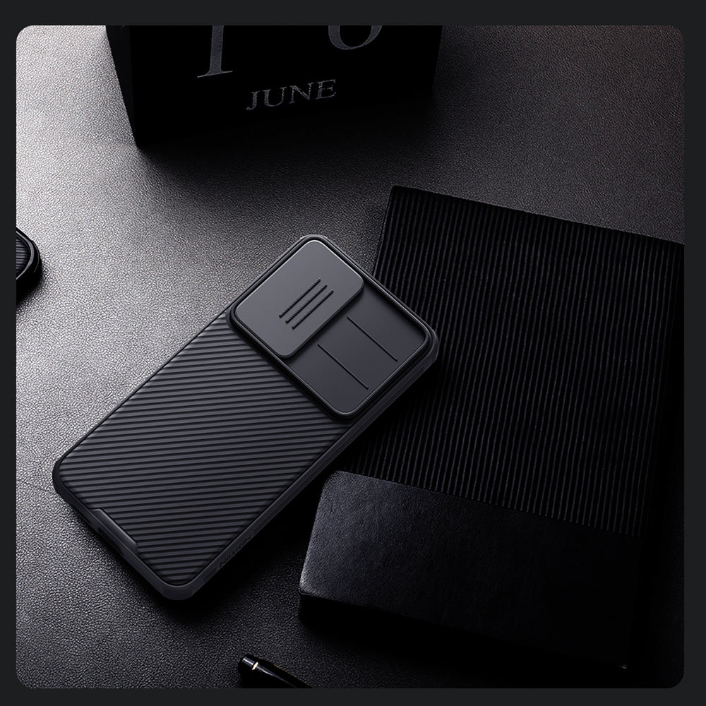 Nillkin CamShield Pro Case til Samsung Galaxy S25 med kameraomslag - sort