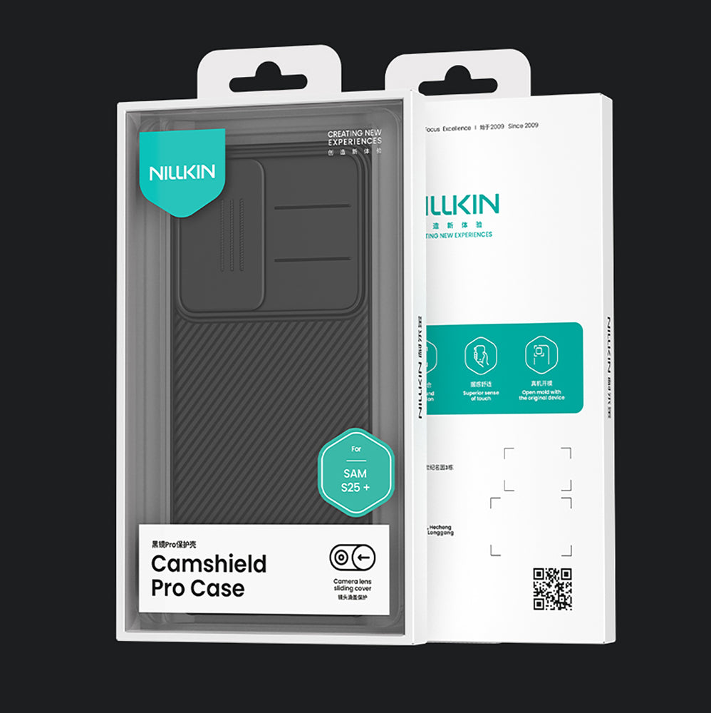 Nillkin CamShield Pro Case til Samsung Galaxy S25 med kameraomslag - sort