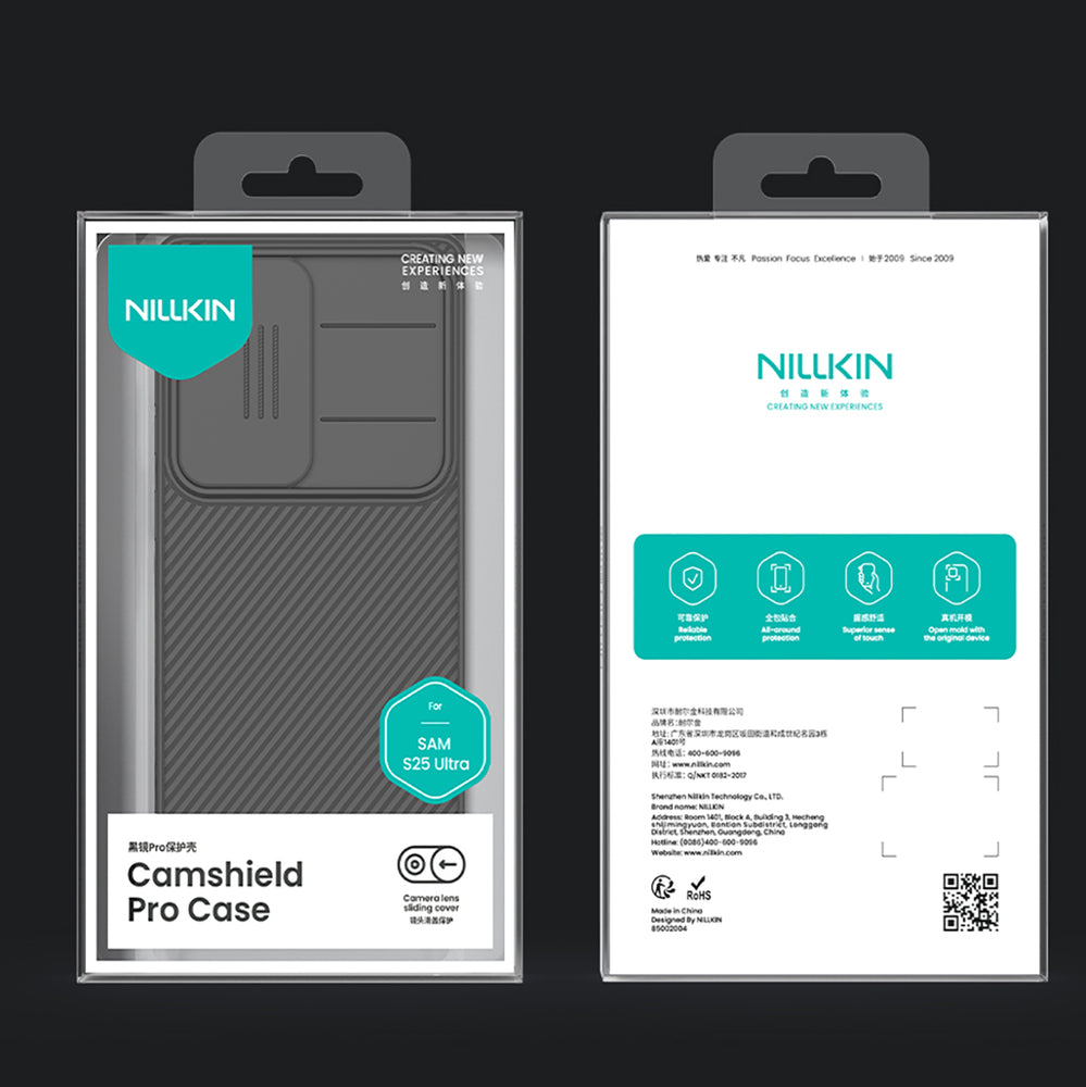 Nillkin CamShield Pro Case til Samsung S25 Ultra med kameraomslag - sort